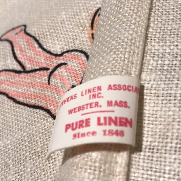 1950 Stevens Linen Bedtime Prayer Banner EUC - Picture 16 of 17